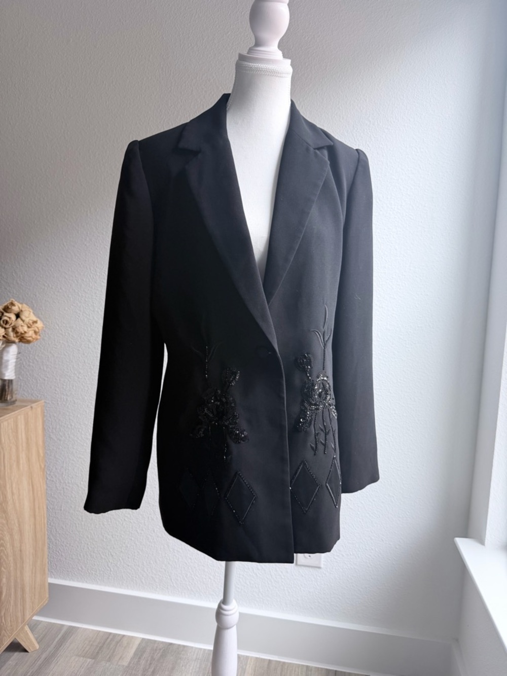 Black Women's Embellished Blazer